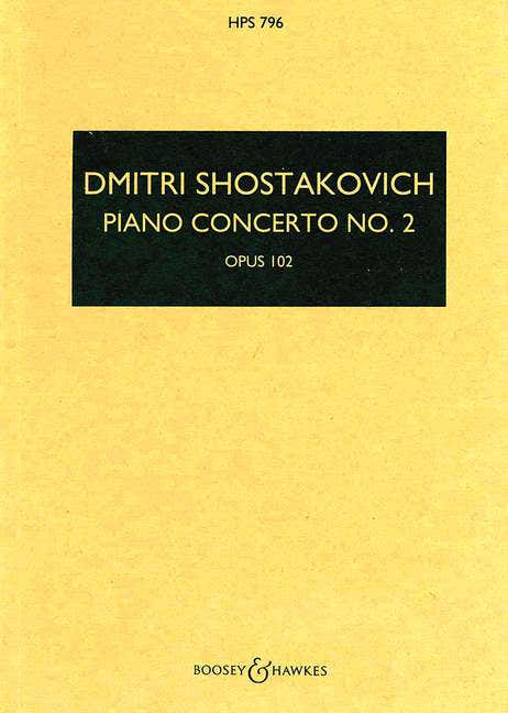 Chostakovitch Dimitri - Klavierkonzert Nr. 2 Op. 102 - Klavier und Orchester