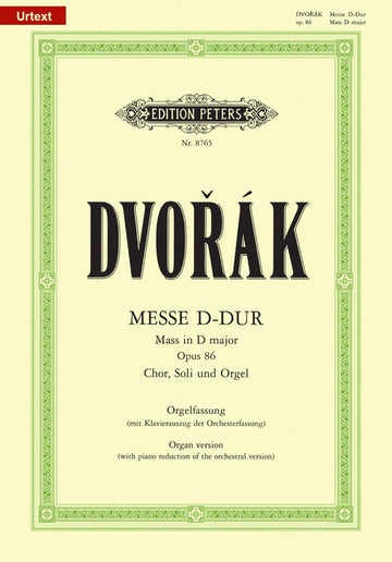 Mass In D Major Op.86 Choeur - Dvorak