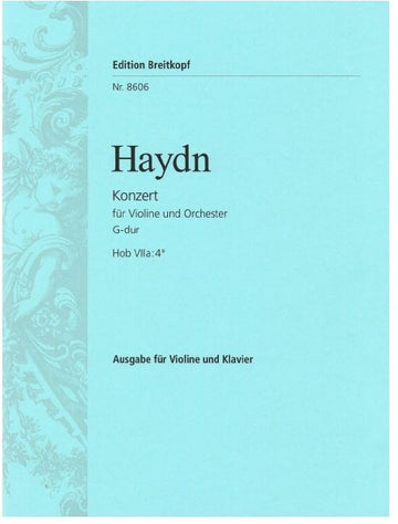 HAYDN J. - VIOLINKONZERT G-DUR HOB VIIA:4