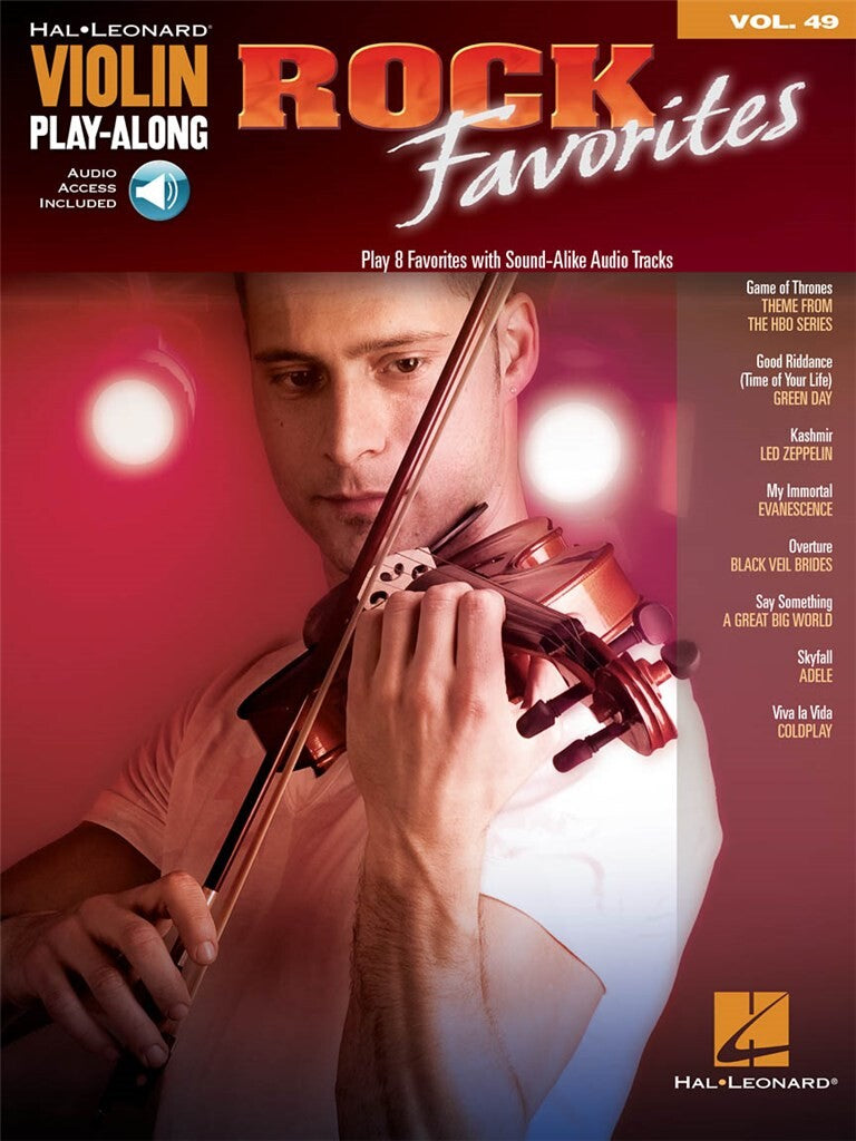 Violin Play Along Volume 49 - Rock Favorites