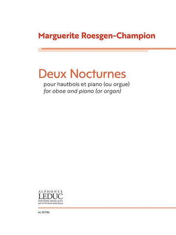 ROESGEN-champion Marguerite - Deux Nocturnes Pour Hautbois & Piano