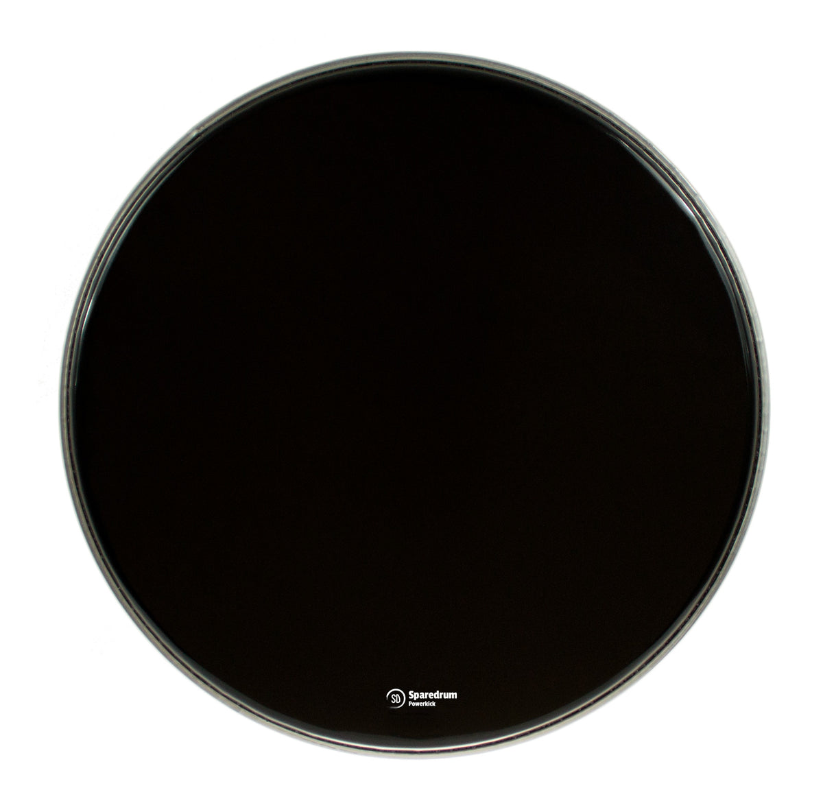 PK18DB-B - 18" POWERKICK DARK BLACK BD HEAD - 1-PLY + MUFFLER - 10 MIL