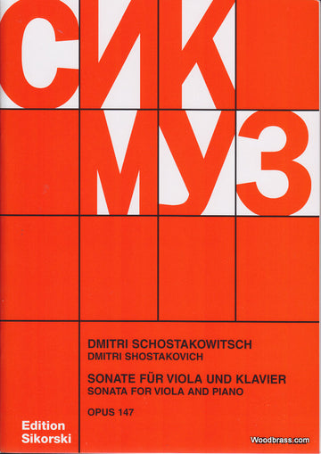 CHOSTAKOVITCH - SONATE OP.147 - ALTO PIANO