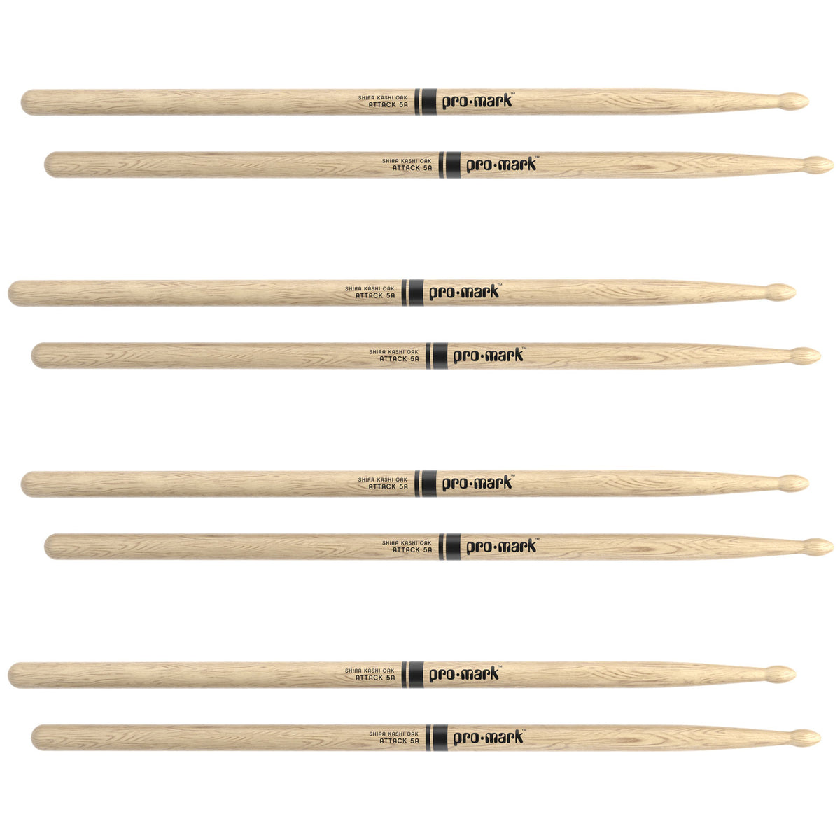 PW5AW-4P Classic Attack 5A Shira Kashi Eiche Ovalspitze 4 Paare