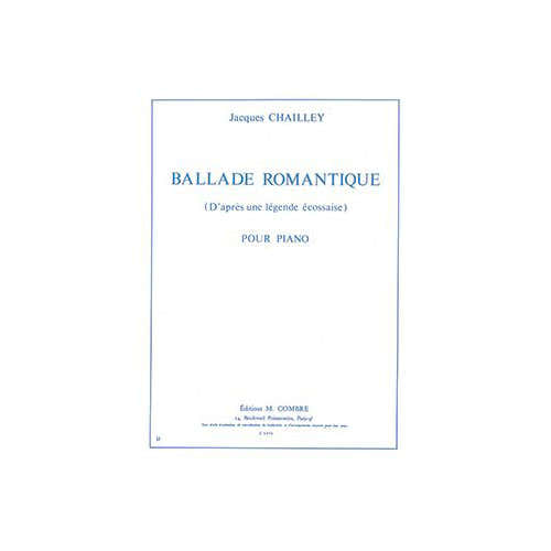 Chailley - Ballade Romantique - Piano