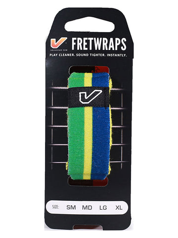 FretWraps Weltflaggen Grün-Gelb-Blau - Mittel