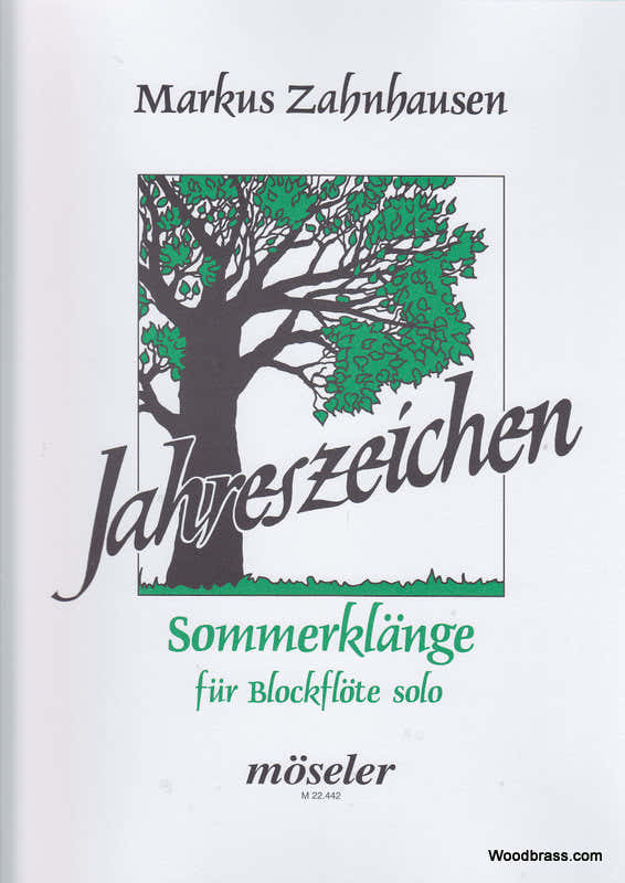 Zahnhausen M. - Jahreszeichen N° 2 (sommerklange) - Flute A Bec