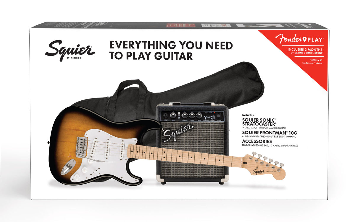 Stratocaster Sonic Pack Mn 2-Color Sunburst