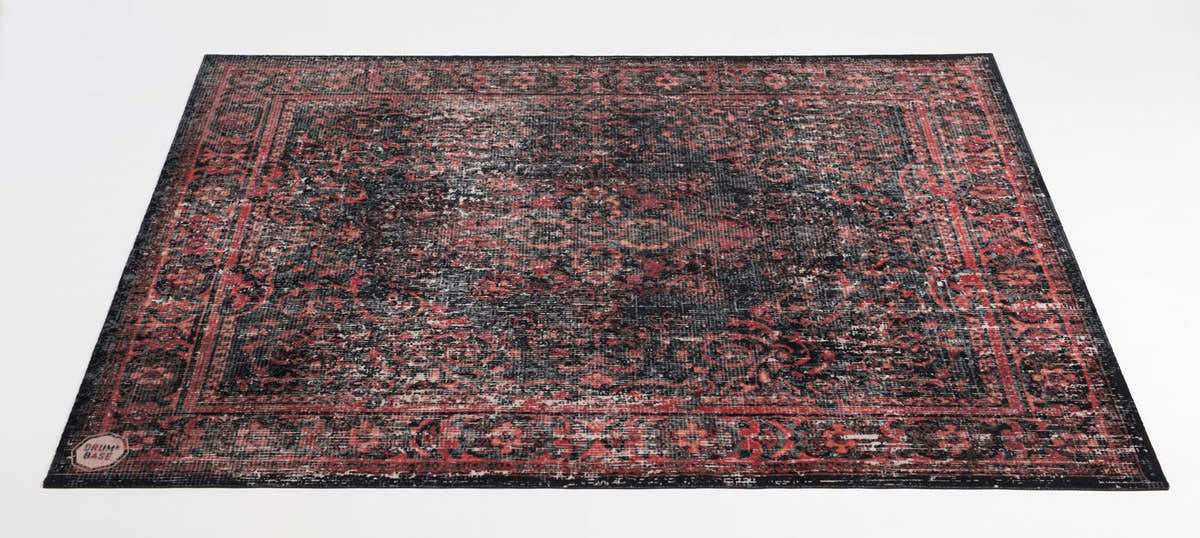 VPCLB-BLR Teppich Vintage Persian Club Series 1.63 X 1.42M Rutschfest Schwarz Rot