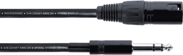 Audiokabel XLR-Stecker / Stereo-Klinke - 1 M