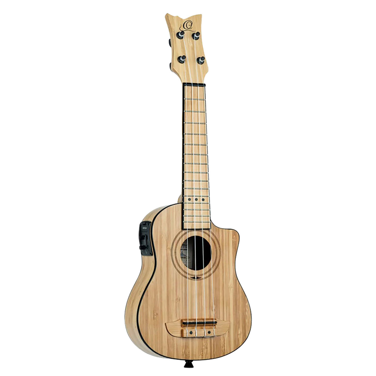 Sopran-Ukulele aus massivem Bambus EQ