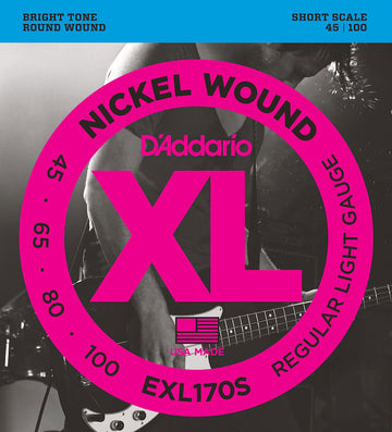 EXL170s Nickel umsponnen kurze Mensur leicht 45-100