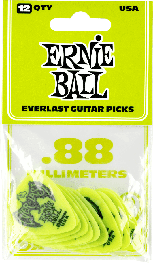 Plektren Everlast Beutel mit 12 Grün 0,88mm