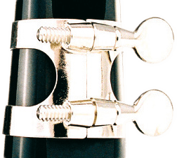 334N - Altsaxophon-Ligatur Metall Vernickelt