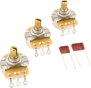 Stratocaster Potentiometer und Kondensator Kit mit geteilter Welle 3er-Pack