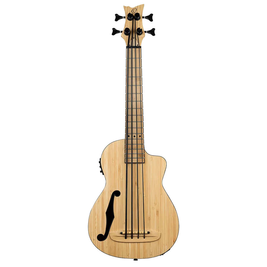 Bass-Ukulele aus massivem Bambus EQ