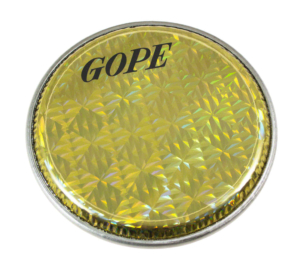 HHOL10-Y - 10" DOUBLE HOLOGRAPHIC HEAD - YELLOW