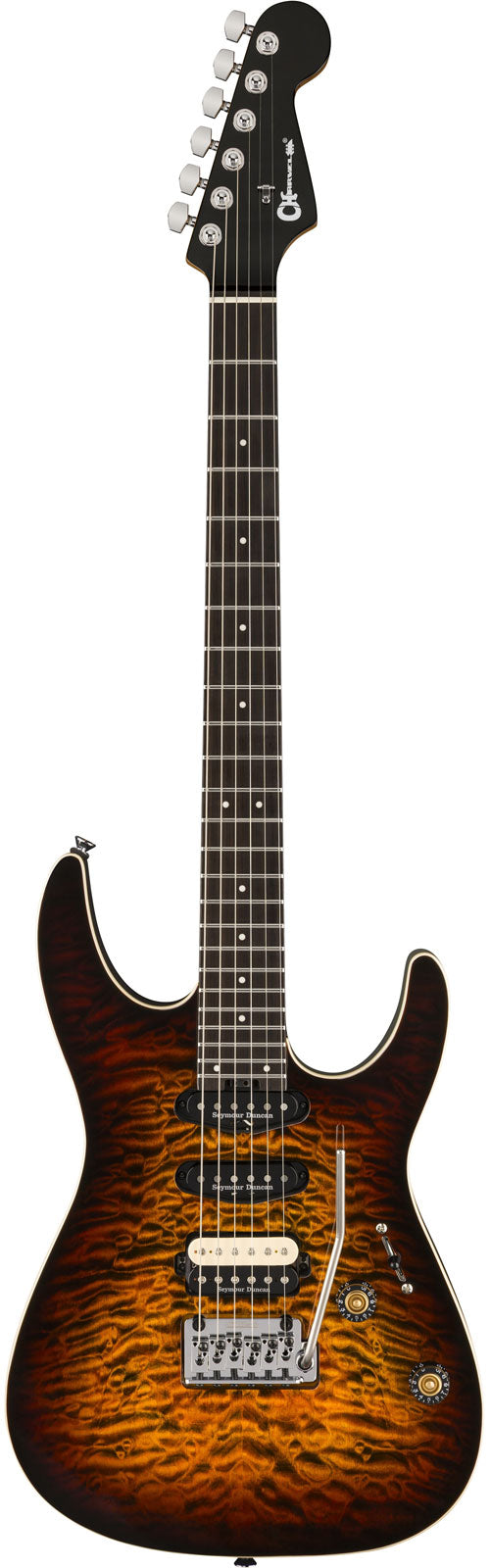 Pro-Mod Plus Dinky DK24 HSS 2PT EB QM Ebo Amber Tiger Eye