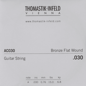 THOMASTIK ACOUSTIC GUITAR STRINGS PLECTRUM ACOUSTIC SERIES. NICKEL-FREE.030