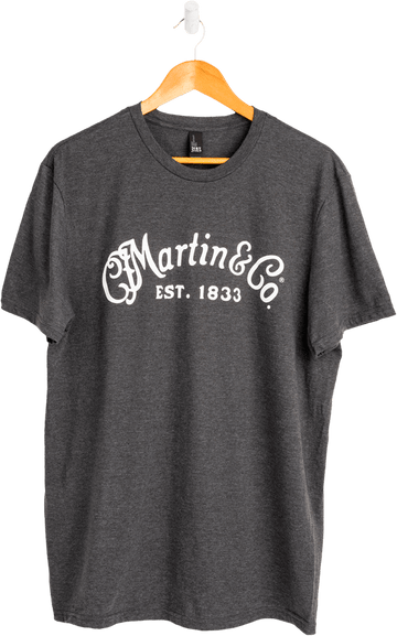 Tee-Shirt Hethrdcharcoal,Whtscriptlogo,S