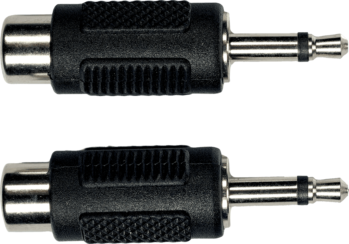 AD16 FEMALE RCA TO MALE 1/8 PHONE JACK - 2 PCS