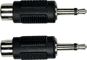 AD16 FEMALE RCA TO MALE 1/8 PHONE JACK - 2 PCS