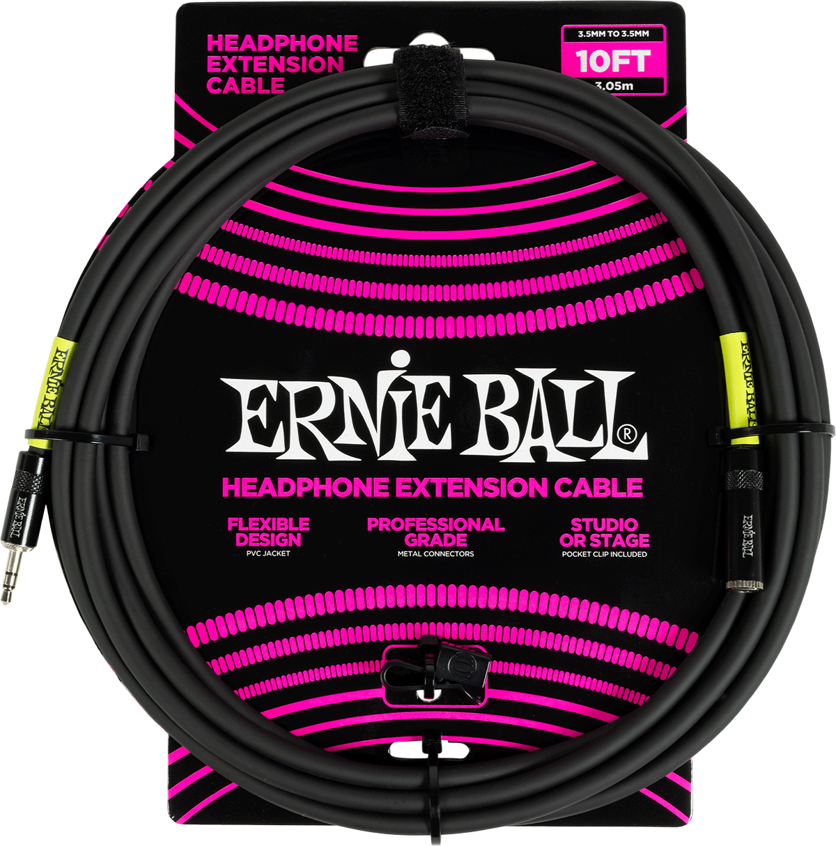 Effects Stereo-MINI-jack-auf-MINI-jack-Verlängerung 3M Schwarz