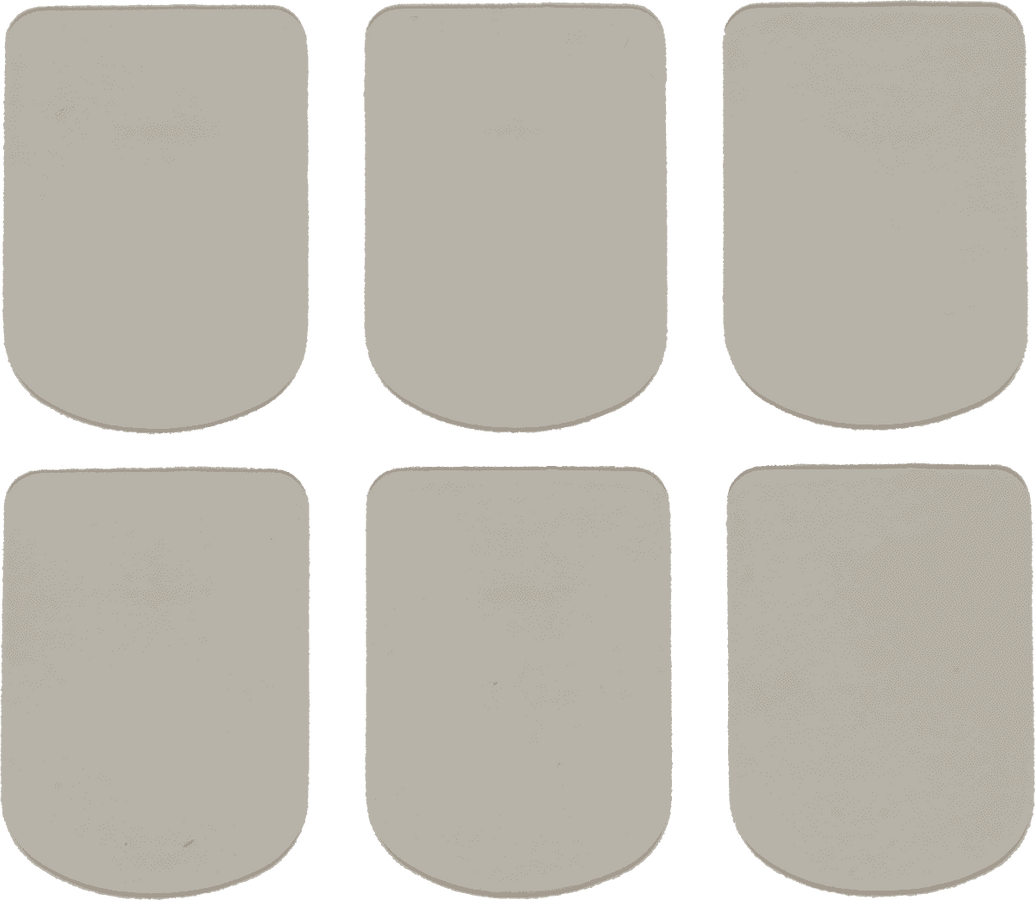 Mundstückschutzplättchen Transparent Klein 09MM (X 6)