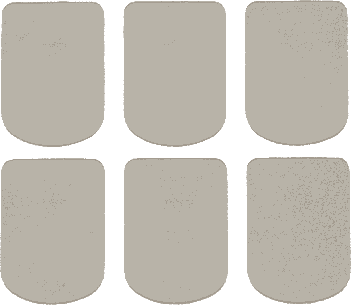 Mundstückschutzplättchen Transparent Klein 09MM (X 6)