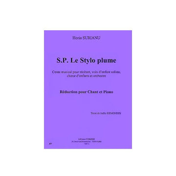 Surianu - S. P. Le Stylo PLUME-cht/po - Chant et Piano
