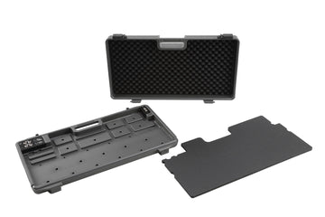 BCB-90X MOLDED PLASTIC CARRY CASE WITH I/O INTERFACE FOR 9 PEDALS + DAISY CHAIN POWER CABLE