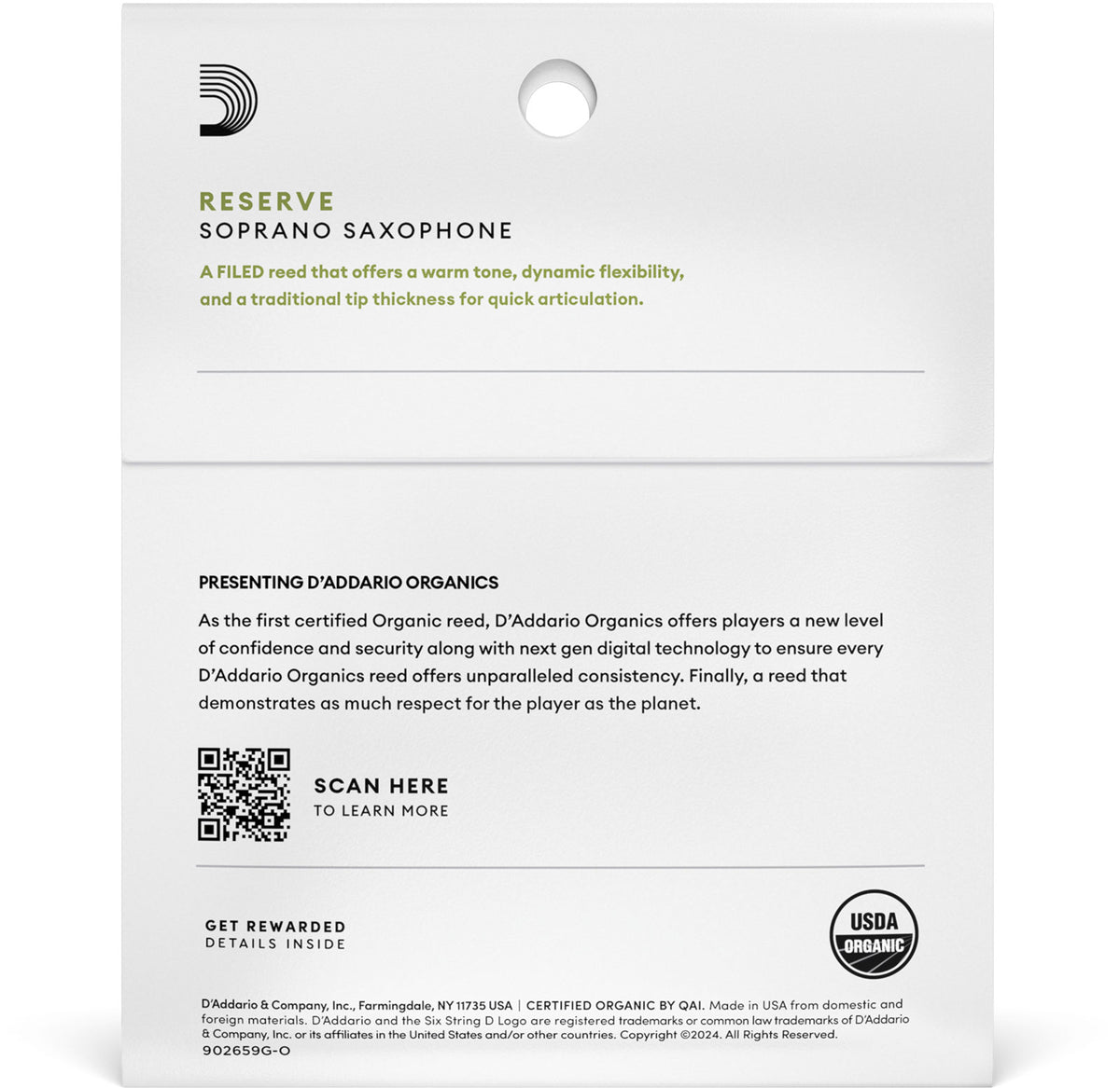 Organic Reserve 2,5 Soprano Saxophone (x 3)
