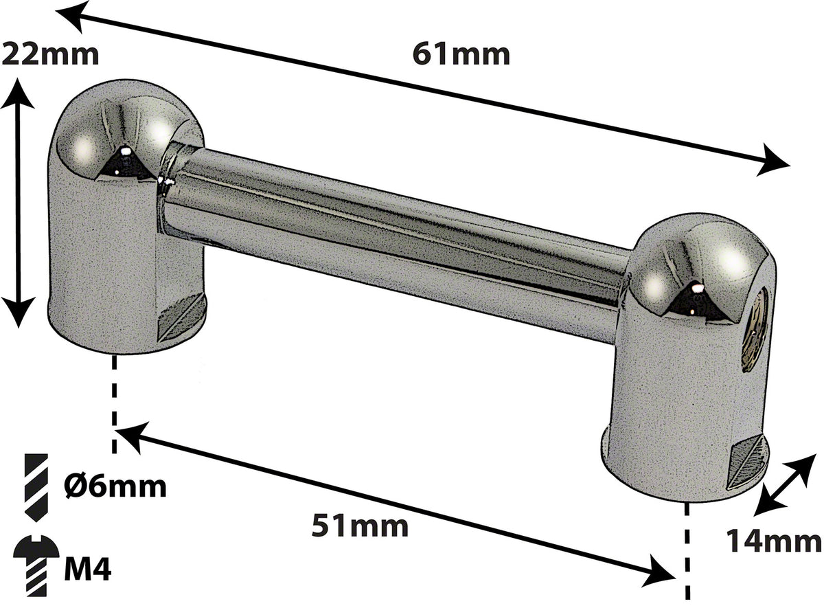 TL2D51 - SPANNBCKCHEN TUBELUG - 51MM - DOPPELTE SPANNSCHRAUBEN (X1)