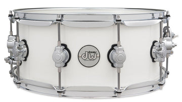 Snaredrum Design-Serie Weiß Hochglanz 14X6
