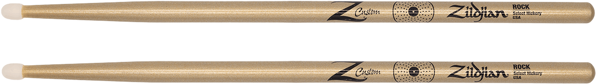 DRUMSTICKS Z-CUSTOM ROCK GOLD CHROMA NYLON