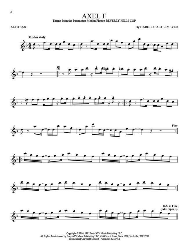 101 Filmerfolge - Altsaxofon
