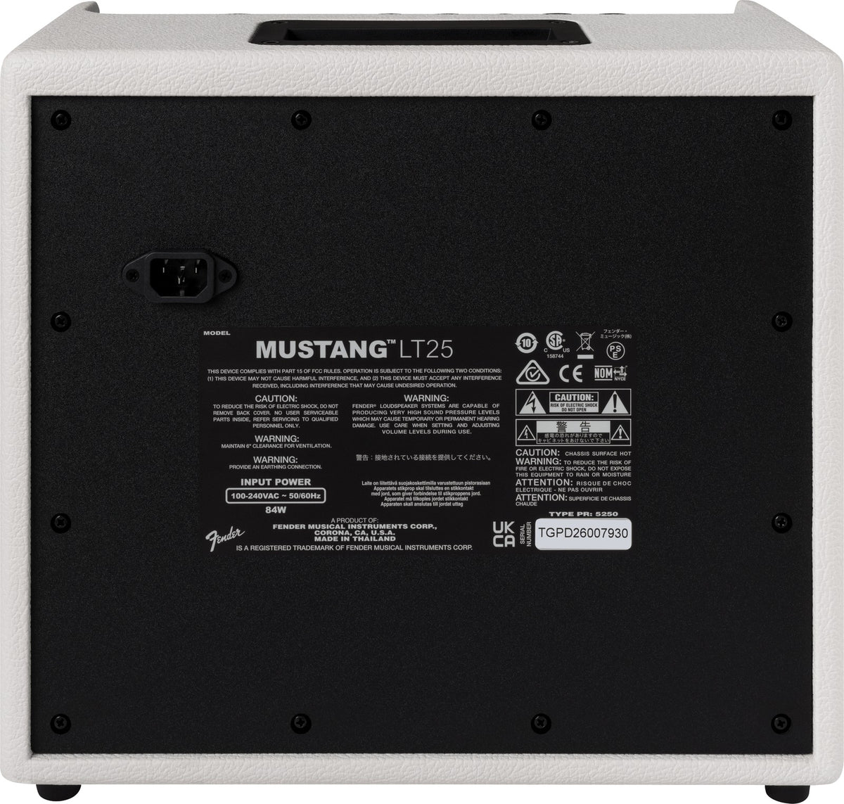 Mustang LT25 White