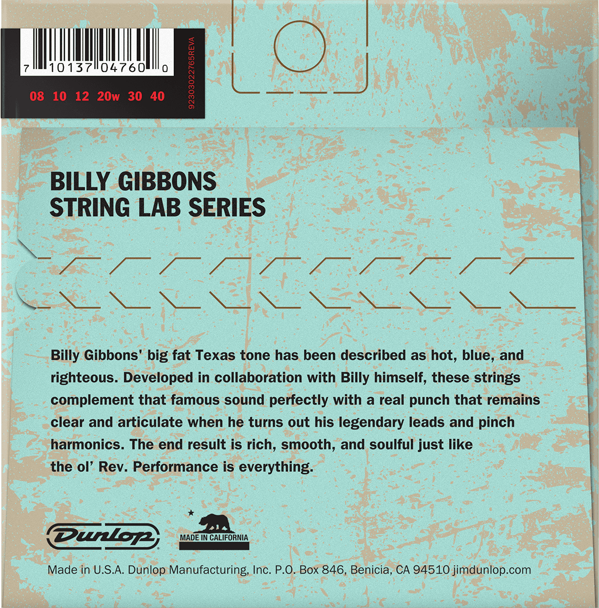 ELECTRIC STRINGS SIGNATURE REV. WILLY'S LOTTERY FINE !8-10-12-12-20W-30-40