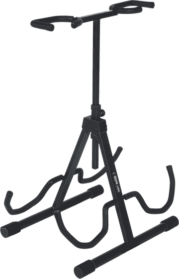 QL694 UNIVERSAL DOUBLE GUITAR STAND BLACK