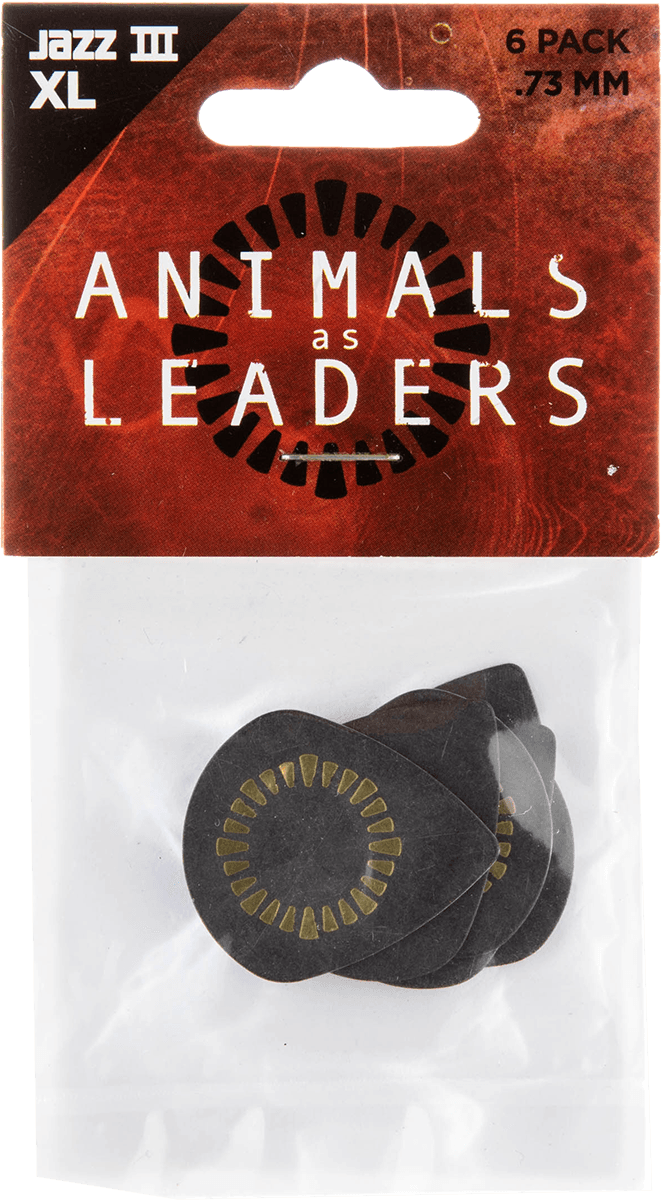 6 x 0,73mm Animal As Leaders Tortex Jazz III XL Schwarz