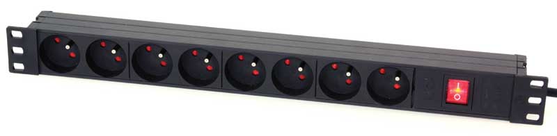 8-W Lichtbox 19" Rack