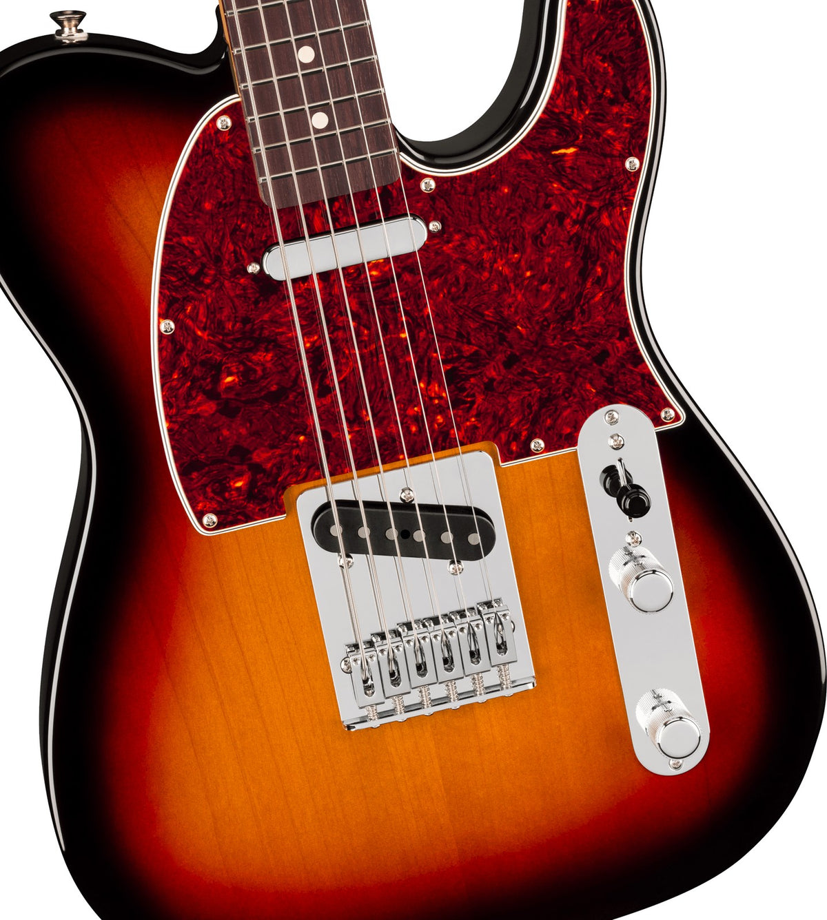 Telecaster 75 Anni Player II Bariton, RW 3-Farben-Sunburst