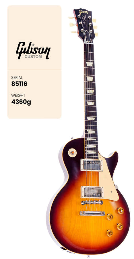 Les Paul Standard 1958 Vos Bourbon Burst Cs Hrc