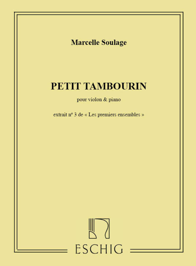 Soulage Marcelle - Petit Tambourin - Violon & Piano