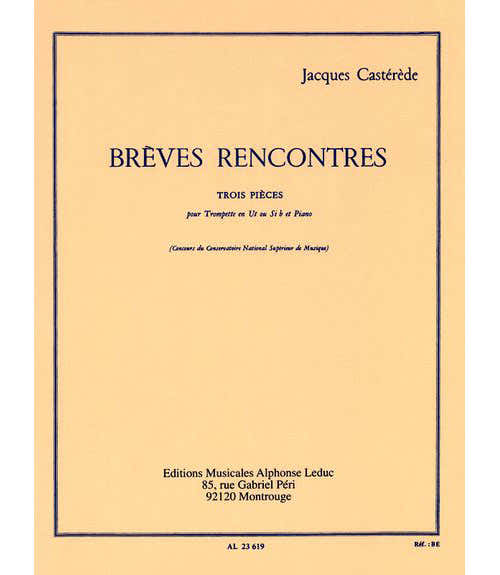 CASTEREDE - BREVES RENCONTRES - TROMPETTE ET PIANO