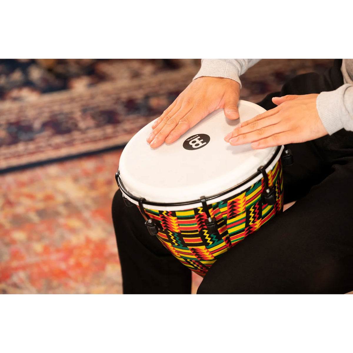 PERCUSSION 10" ALPINE SERIES DJEMBE SYNTHETIC HEAD DAY OF THE DEAD