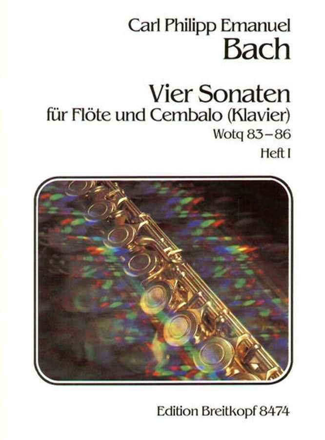 BACH C.P.E. - VIER SONATEN HEFT 1 WQ 83,84