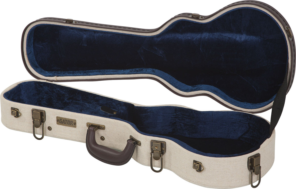 Konzert-Ukulelenkoffer Beige aus Holz Deluxe - GW