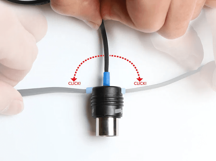 FLACHES MIDI-KABEL FLEXIBLER KOPF 58 CM