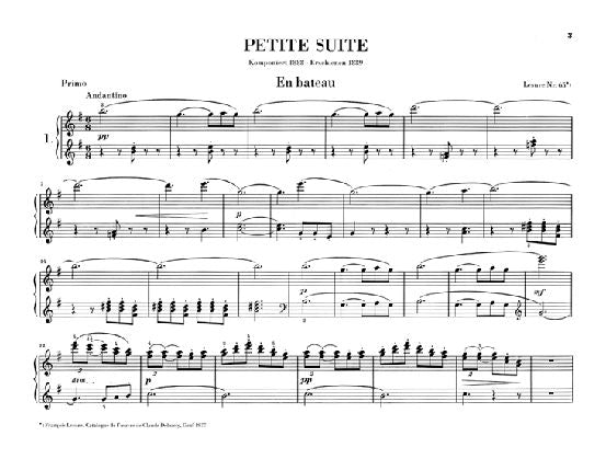 Debussy Claude - Petite Suite - Piano 4 Mains